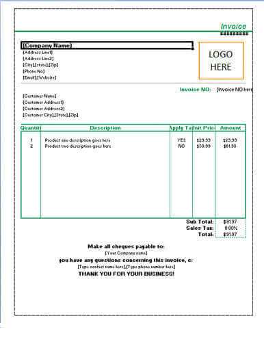 66 Creative Tax Invoice Format In Word PSD File for Tax Invoice Format In Word