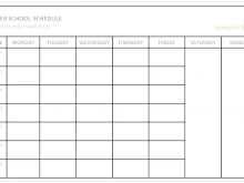 66 Customize Blank Class Schedule Template in Photoshop by Blank Class Schedule Template