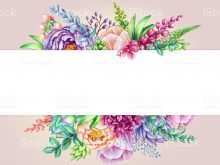 Flower Arrangement Card Templates