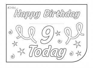 66 Free 9Th Birthday Card Template Photo by 9Th Birthday Card Template