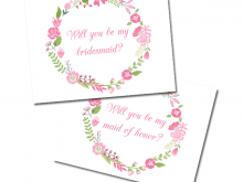 66 Free Bridesmaid Card Template Free in Word with Bridesmaid Card Template Free