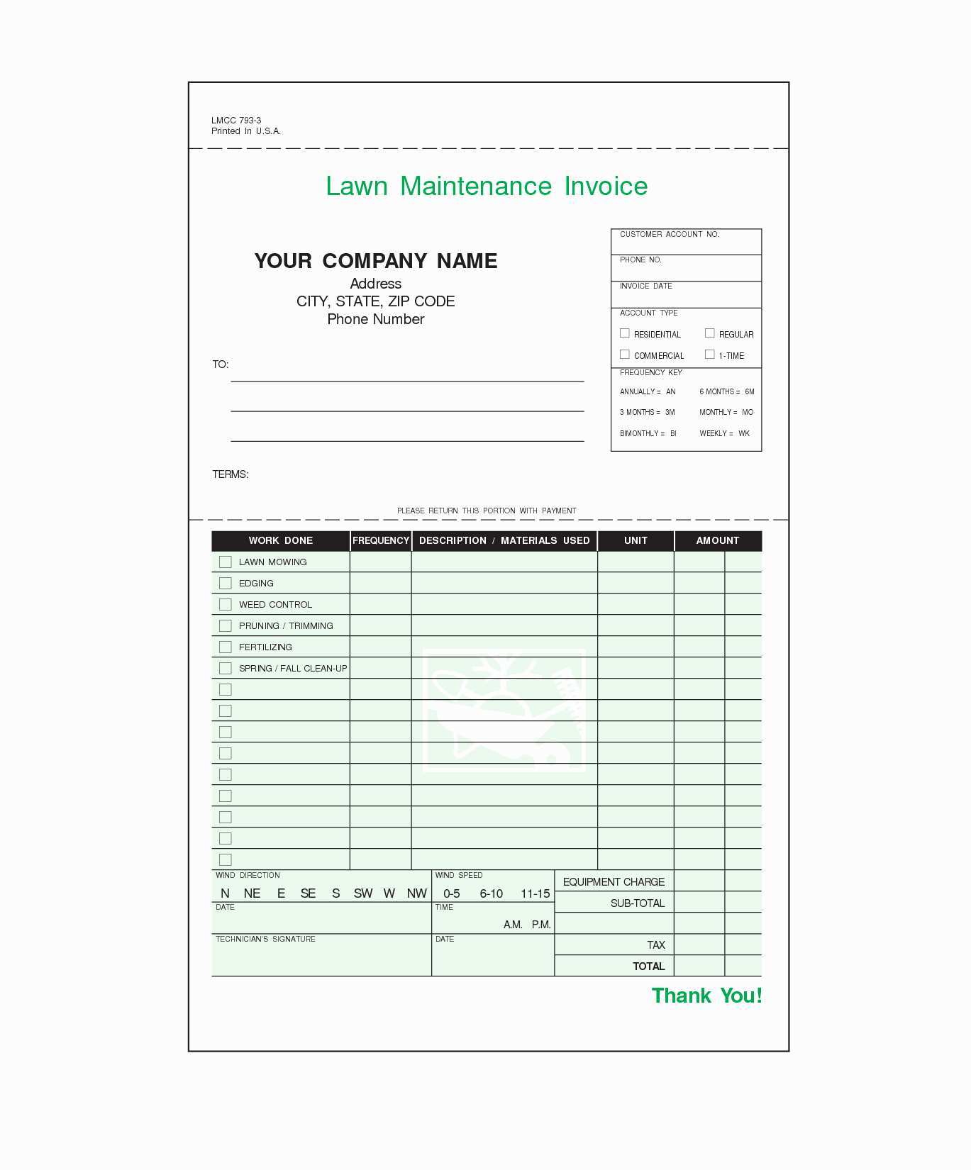 66 Free Lawn Mowing Invoice Template in Word with Lawn Mowing Invoice ...