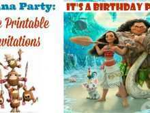 66 Free Moana Birthday Card Template Maker for Moana Birthday Card Template