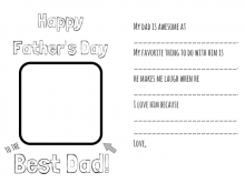 66 Free Printable Happy Fathers Day Card Templates Formating with Happy Fathers Day Card Templates