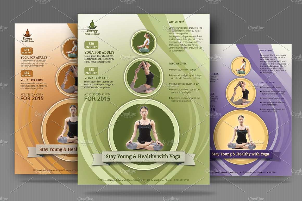 66 Free Printable Yoga Flyer Design Templates Photo with Yoga Flyer ...