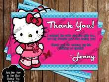 66 Free Thank You Card Template Hello Kitty with Thank You Card Template Hello Kitty