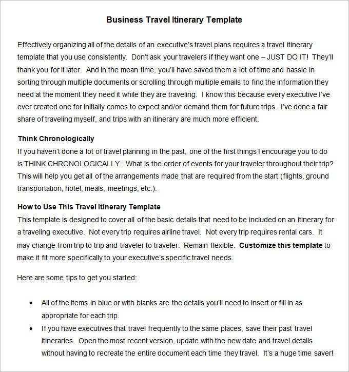 66 How To Create Business Travel Itinerary Template Pdf Now with Business Travel Itinerary Template Pdf