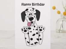 66 Online Dog Birthday Card Template for Ms Word for Dog Birthday Card Template