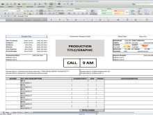 66 Online Television Production Schedule Template Now by Television Production Schedule Template