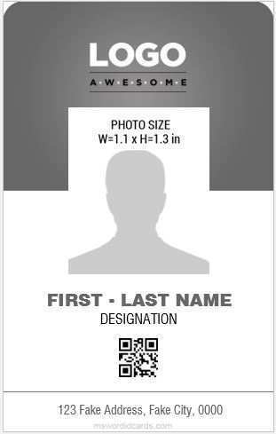 66 Printable Id Card Template Word Vertical For Free for Id Card Template Word Vertical