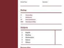 66 Report A Report Card Template With Stunning Design by A Report Card Template