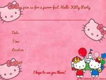 66 Report Birthday Invitation Card Template Hello Kitty Now for Birthday Invitation Card Template Hello Kitty