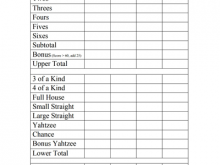 66 Report Yahtzee Card Template for Ms Word by Yahtzee Card Template