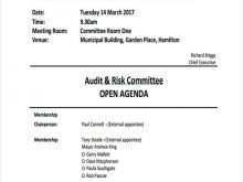 66 Standard Audit And Risk Committee Agenda Template Layouts with Audit And Risk Committee Agenda Template