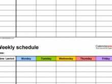 66 Standard Baylor Class Schedule Template for Ms Word by Baylor Class Schedule Template