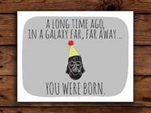 66 Standard Birthday Card Template Star Wars PSD File with Birthday Card Template Star Wars