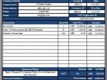 66 Standard Uae Vat Invoice Template in Word with Uae Vat Invoice Template
