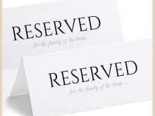 66 The Best Reserved Tent Card Template Now by Reserved Tent Card Template