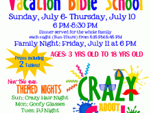 66 Visiting Vbs Flyer Template For Free by Vbs Flyer Template