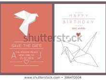 67 Blank Origami Birthday Card Template PSD File by Origami Birthday Card Template