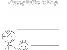 67 Create Father S Day Card Template Kindergarten For Free by Father S Day Card Template Kindergarten