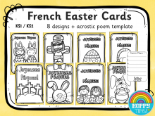 67 Creating Easter Card Template French Formating for Easter Card Template French