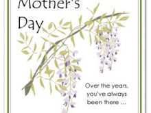 67 Creative Mothers Day Card Templates Word For Free by Mothers Day Card Templates Word