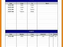 Travel Itinerary Template Excel 2007