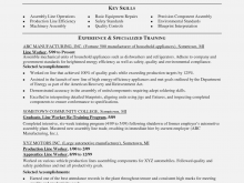 Production Planner Resume Template
