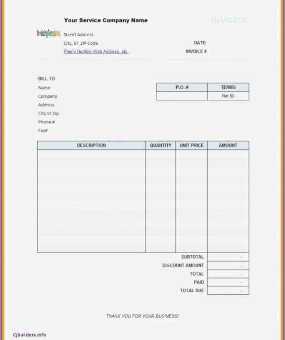 Invoice Template For Openoffice Free