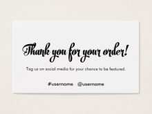 67 Format Thank You For Your Order Card Template in Photoshop by Thank You For Your Order Card Template