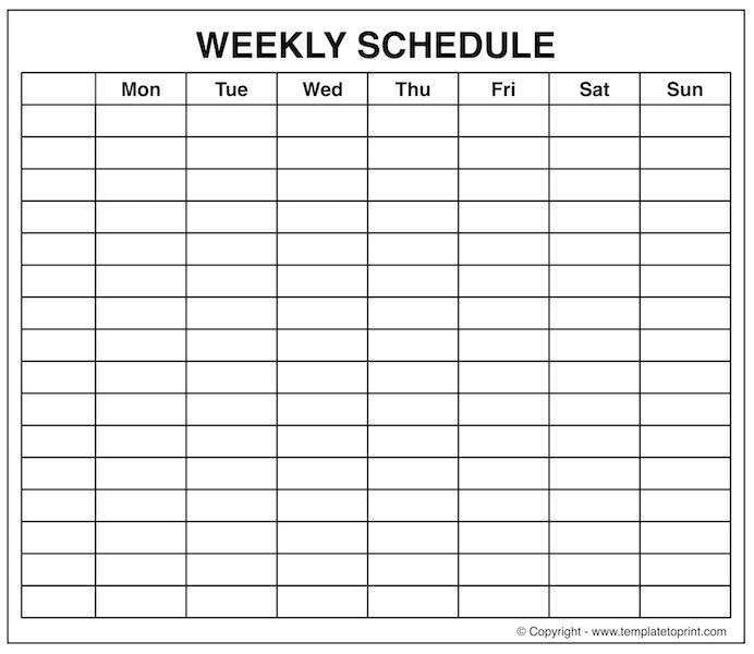 67 Free Hourly Class Schedule Template For Free for Hourly Class Schedule Template