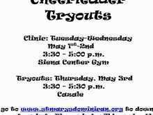 Cheer Camp Flyer Template