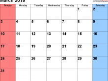 67 Free Printable Daily Calendar Template March 2019 Templates by Daily Calendar Template March 2019