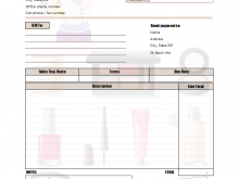 67 Free Printable Makeup Artist Invoice Template Download by Makeup Artist Invoice Template