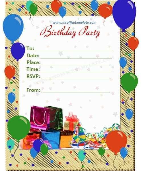 Birthday Card Templates Word Cards Design Templates