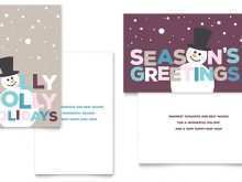 Christmas Greeting Card Template Microsoft Word