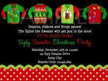 67 Printable Ugly Sweater Party Flyer Template For Free by Ugly Sweater Party Flyer Template