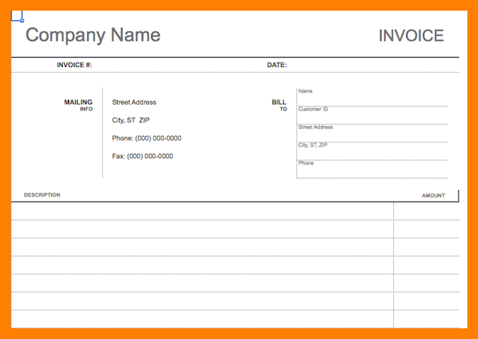 67 Report Basic Personal Invoice Template PSD File for Basic Personal Invoice Template