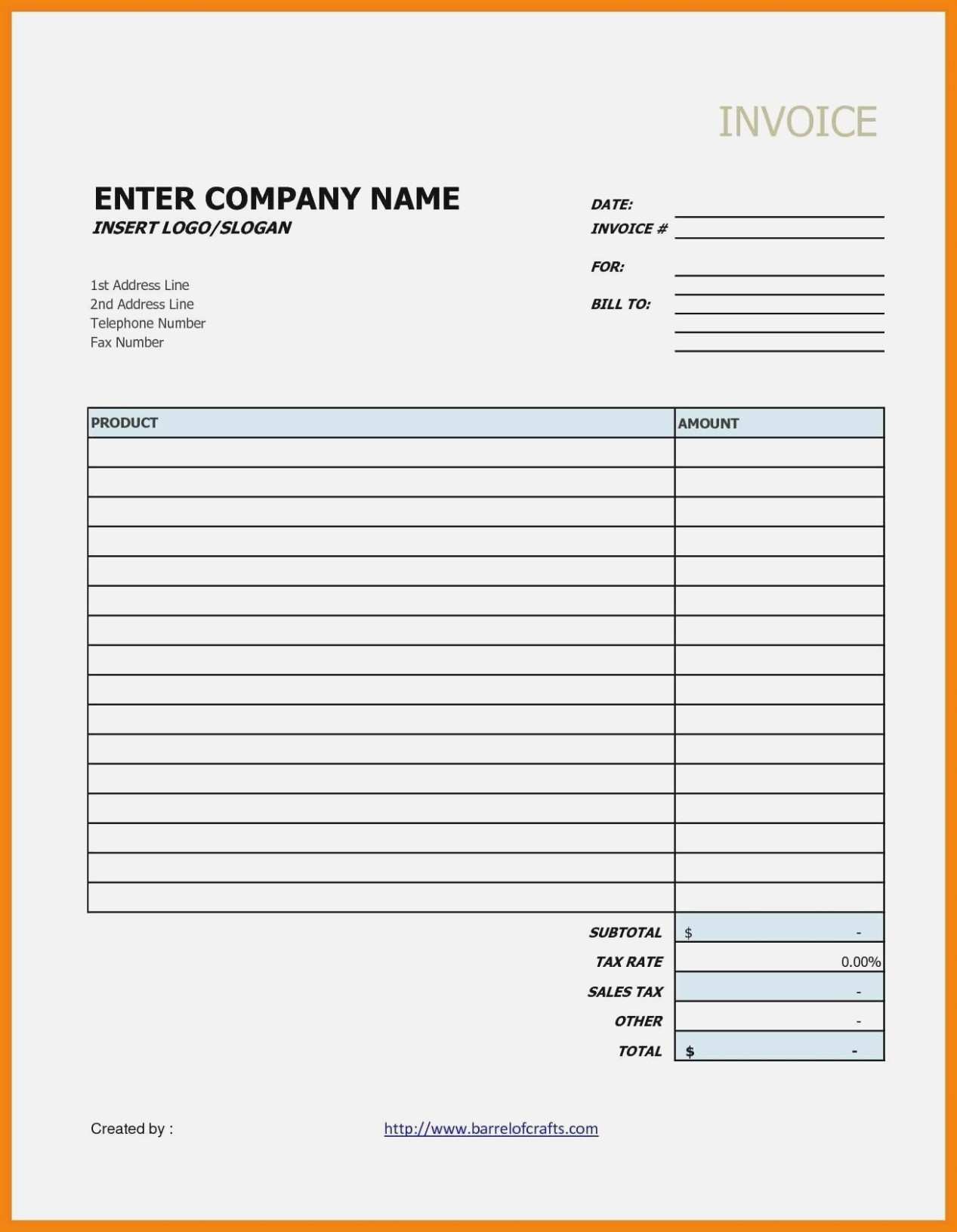 blank invoice google docs collection letter templates