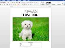 67 Standard Lost Dog Flyer Template Word for Ms Word by Lost Dog Flyer Template Word