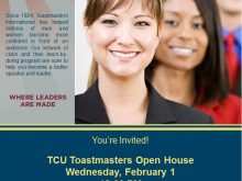 67 Standard Toastmasters Open House Flyer Template With Stunning Design with Toastmasters Open House Flyer Template