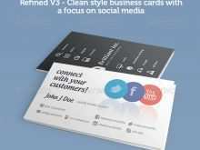 67 The Best Business Card Template With Social Media Icons in Word with Business Card Template With Social Media Icons