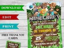 67 The Best Minecraft Thank You Card Template in Word by Minecraft Thank You Card Template