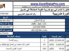 67 The Best Uae Vat Invoice Template Excel Now for Uae Vat Invoice Template Excel