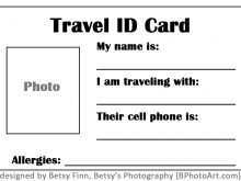 Emergency Id Card Template