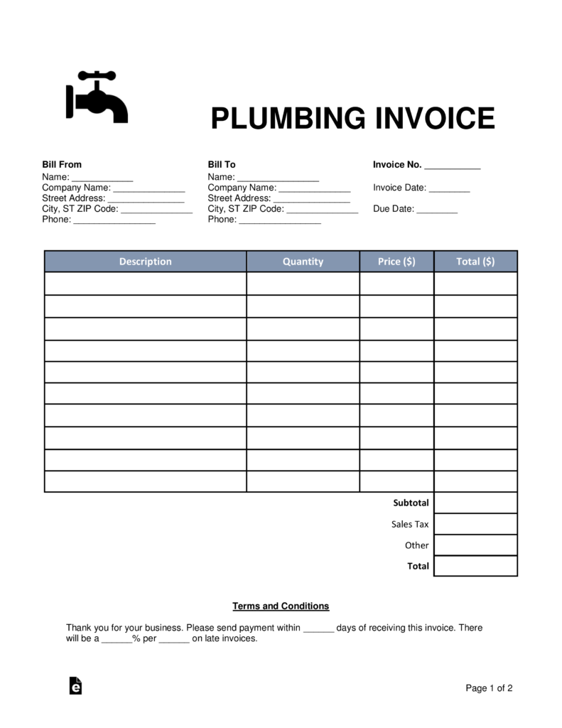 68 Adding Blank Billing Invoice Template Pdf Formating for Blank Billing Invoice Template Pdf