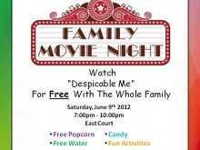68 Adding Family Movie Night Flyer Template With Stunning Design with Family Movie Night Flyer Template