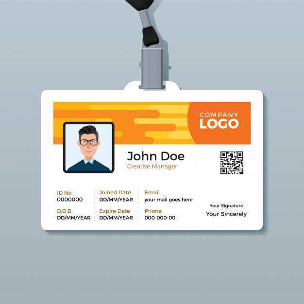 68 Best Employee Id Card Template Vector in Word by Employee Id Card ...