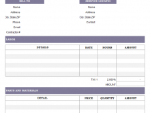 Labour Invoice Format For Gst